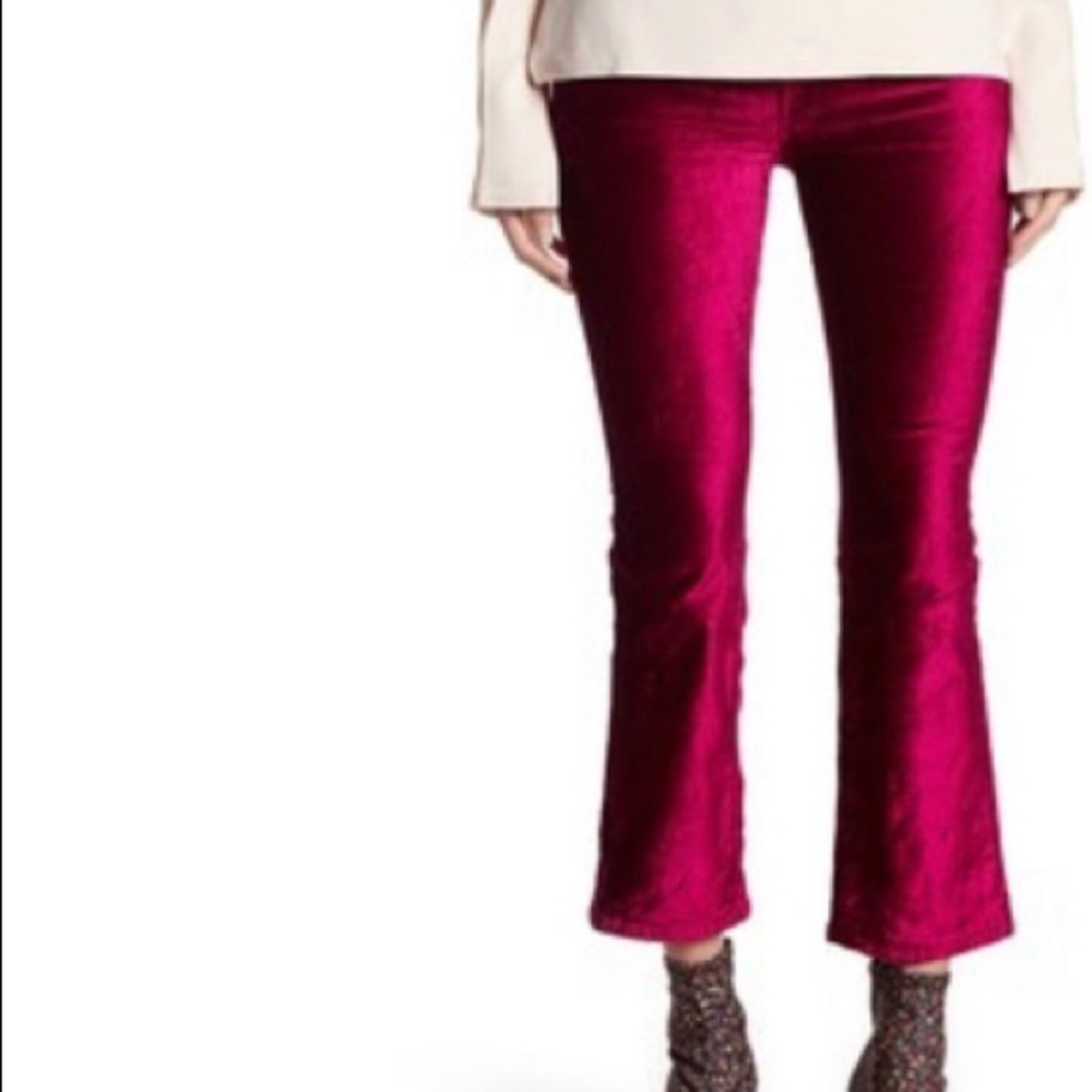 Velvet Crop Pants